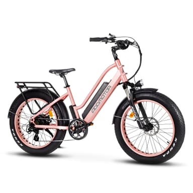 Addmotor Motan M-430 750W 20AH 2023 New Step Thru Fat Tire Beach Cruiser Electric Bike Sale, Rose Gold