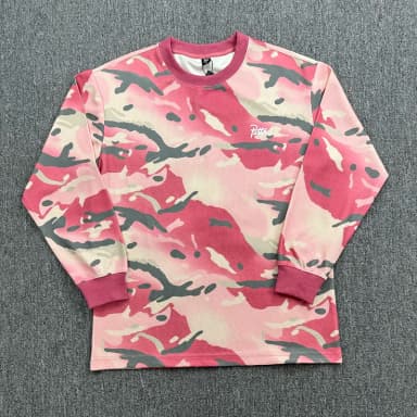 PATTA Long Sleeve Round Neck Camouflage Small Logo Print Top Men Women 2026 Autumn/Winter New Streetwear Versatile Patta T-shirt