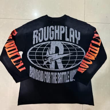 American Hip-hop Trend Rough Play Long Sleeve Tee Men's Women's High Quality Hot Stamping Pattern Printed T-shirt Tops