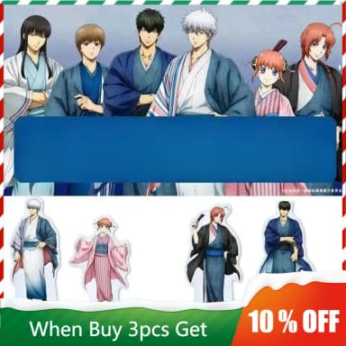 Gintama Anime Peripherals Jf 2026 Acg Decoration Gintoki Sakata Acrylic Stand Kotarou Katsura Standing Plate Kagura Toys Gifts