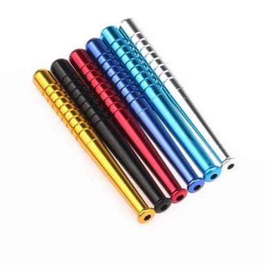 3pcs 6pcs 79mm Metal Baseball Pipe Exquisite portable Snuff tube High Quality Fashionable Snuff pipe Smoking Accessories