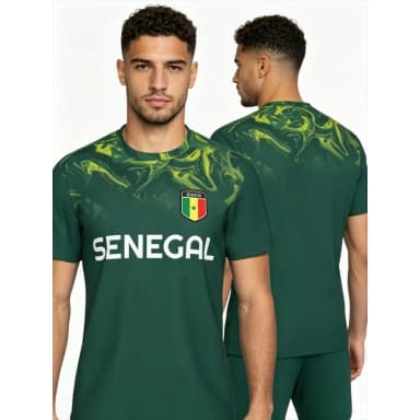 2026 New Summer Senegal Flag Graphic Football T Shirts for Men Casual Trend 3D Printed Sports T-shirts Loose Breathable Tees