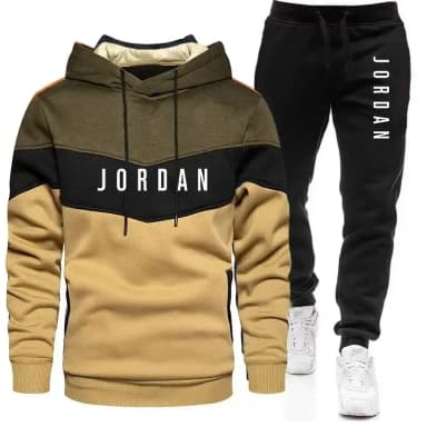 Men's Spring Sports Fitness Comfortable and Fashionable Streetwear Style: Two-piece Long-sleeved Sports Shirt, Hooded Sports Shi
