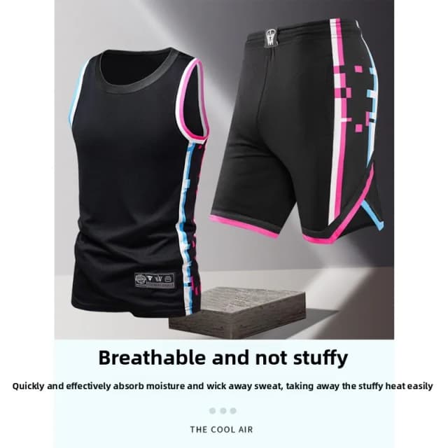 Men's Fashion Trend Sleeveless Vest Five Point Shorts 2-piece Set Summer Daily Outdoor Casual Trend Versatile Sportswear