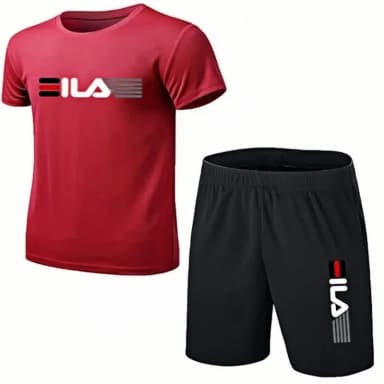 Summer Men's Fashion Simple Fitness Two-piece Oversized  Fashion Short Sleeve and Shorts Sets Size Casual Sportswear Men's Suit