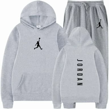 Men's 2026 high-quality sportswear sweatshirt + sweatpants fashionable sportswear sweatshirt set for spring and autumn