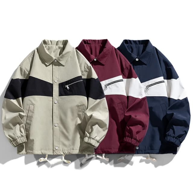 8XL Plus Size Men's Jacket, Stand Collar Casual Jackets For Man, Spring Autumn Trendy Coat Men