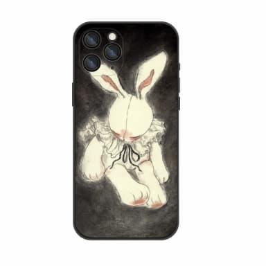 Dark Rabbit Trend Retro Art Niche Cartoon Phone Case For iPhone 17 AIR 16 15 14 13 12 11 Pro MAX XR XS 7 8 Plus Y2K Matte Cover