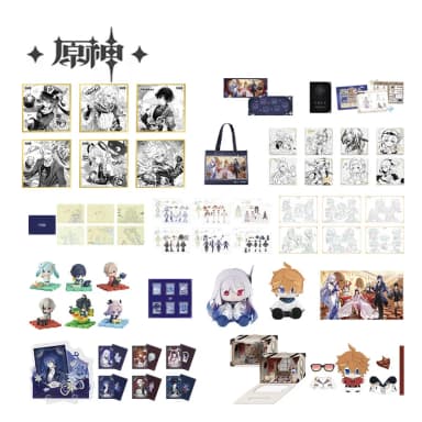 Presale Sunsyea Genshin Impact Official Merch miHoYo Original 2026 JNH Series Badge Doll Colored Paper Wanderer Tartaglia