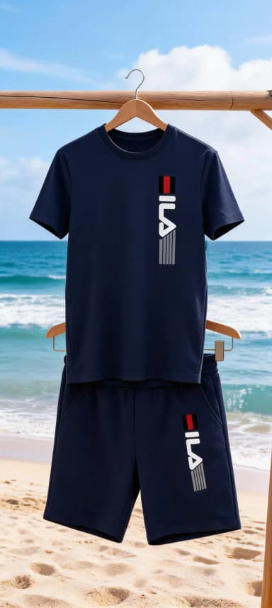 Men 2025 summer new casual sports suit Fashion breathable outdoor men's short-sleeved T-shirt