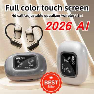 2026 AI Translator Earbuds 144 Languages Real Time Translation Wireless Bluetooth Earbuds for Travel Business Meetings Learning
