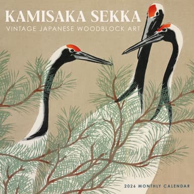 Kamisaka Sekka Vintage Japanese Art 2026 Wall Calendar