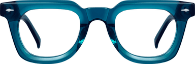 Fytoo Square Blue Acetate Full Rim Eyeglasses