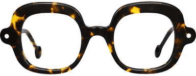 Fytoo Square Tortoiseshell Acetate Full Rim Eyeglasses