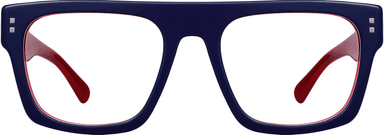 Fytoo Square Blue Acetate Full Rim Eyeglasses