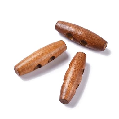 Boutons en bois naturel