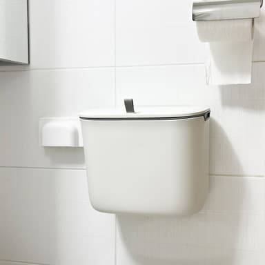 TEMU 욕실 걸이형 휴지통 7L(화이트)