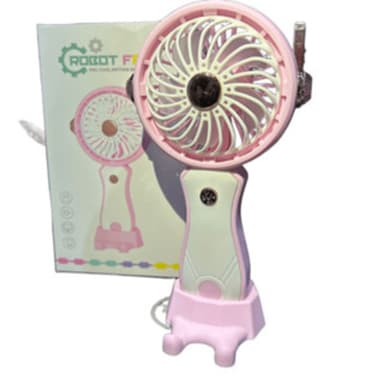 TEMU Ventilador Portátil Mini De Mão Mesa Recarregavel Usb Led Com Cabo