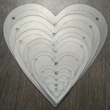 TEMU 8 Acrylic Templates-heart-shaped Sewing Patterns With , Suitable For And Handicraft Projects | Durable Handmade Materials