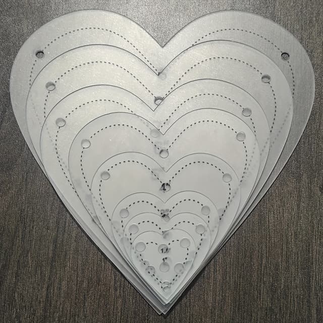 TEMU 8 Acrylic Templates-heart-shaped Sewing Patterns With , Suitable For And Handicraft Projects | Durable Handmade Materials
