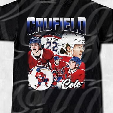 TEMU Maillot de Hockey Causfield - T-shirt Droit avec Impression Nom/Numéro, de Hockey sur Glace Décontracté pour Entraînement et , Lavable en