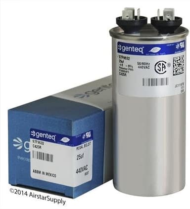 25/4 µF Capacitor 440V – Genteq Replacement