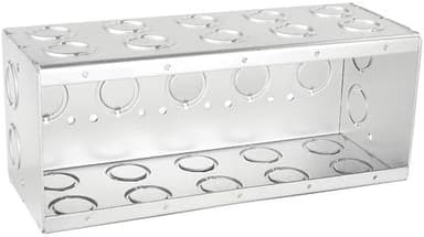 Solid 3-1/2 Inch Deep Five Gang Masonry Box-1 Per Case