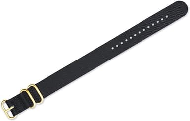 deBeer Nylon Military Watch Strap – Gold Buckle Ballistic Band