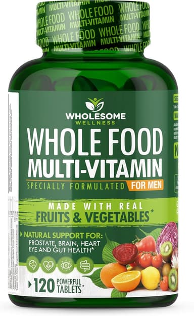 Whole Food Multivitamin for Men – 120 Tablets