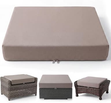 Outdoor Ottoman Cushion 23x19 Waterproof