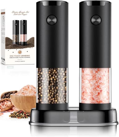 Copper Salt and Pepper Shakers Electric Grinder Set
