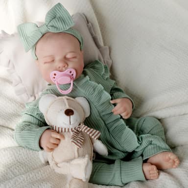 Jirachi 18” Sleeping Reborn Baby Doll – Green