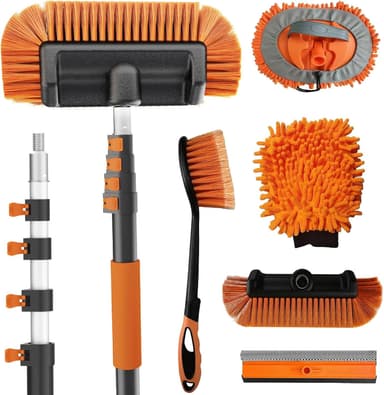 Truck Wash Brush 18FT Extendable Kit