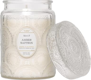 Amber Saffron Candle 18oz Soy Wax