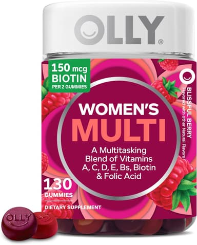 OLLY Women’s Daily Multivitamin Gummies – 130 Count