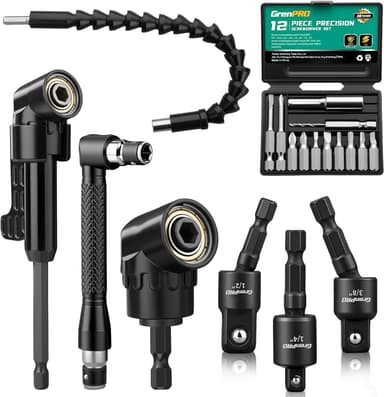Flexible Drill Bit Extension Kit 19PCS Set