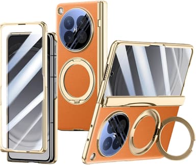 Oppo Phone Cases – Magnetic Leather Ring Holder Cover