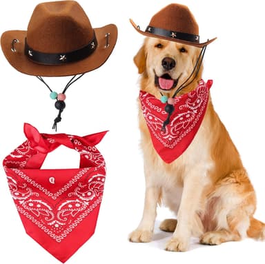 Dog Western Hat – Cowboy Costume Pet Set