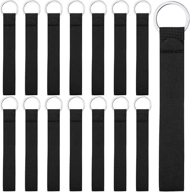 Neoprene Key Chain – Wrist Lanyard 15 Pack