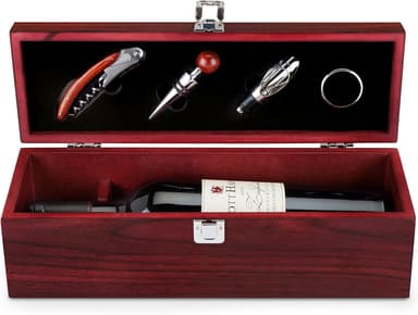 Cherry Bottle Gift Set – 1-Bottle Wine Accessories Kit