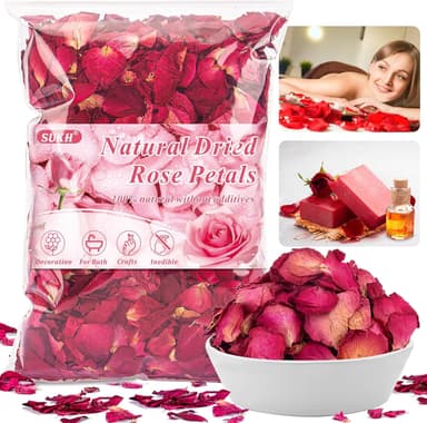 Natural rose petals for DIY and self care 🌹