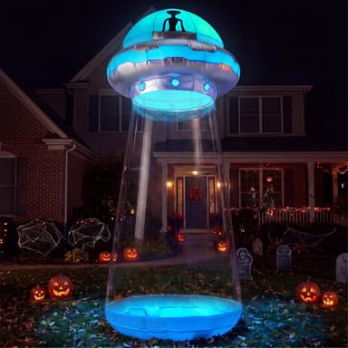 Joiedomi 9 FT Tall Halloween Inflatable UFO Outdoor Decoration with LED Lights for Yard, Lawn & Garden