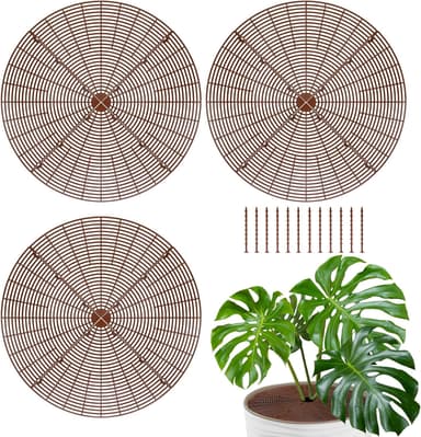 Plant Pot Cover Grid Protector 3 Pack