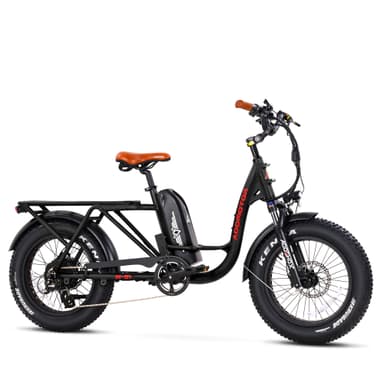 Addmotor GAROOTAN M-81 Electric Cargo Bike with Long Range 20Ah with Fat Tire, Black