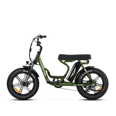 Addmotor M-66 Moped-Style E-bike, A Perfect Way to Get Around the City, Army Green