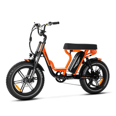 Addmotor SOLETAN M-66X Moped-Style Electric Bike, 48V20Ah Long Range Battery up to 105+ Miles per Charge, Orange
