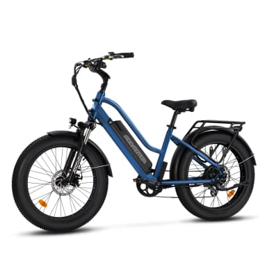 Addmotor Motan M-430 Fat Tire Beach Cruiser Eelectric Bike With 750W Motor 20Ah Battery, Estate Blue