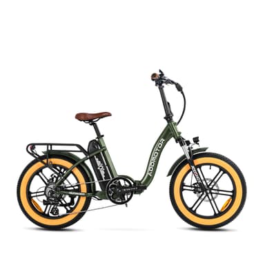 Addmotor Foldtan M-140 Ebike fat tire Comfortable Folding E-Bike, Army Green