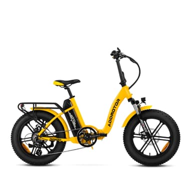 Addmotor Folding Ebike with Fat Tire Foldtan M-140 fat tire Comfortable Folding E-Bike, Yellow