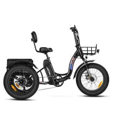 Addmotor Triketan M-330 II Electric Trike for Adults 2024 Electric Tricycle 750W Rear Motor, 48V*20AH Battery, Black
